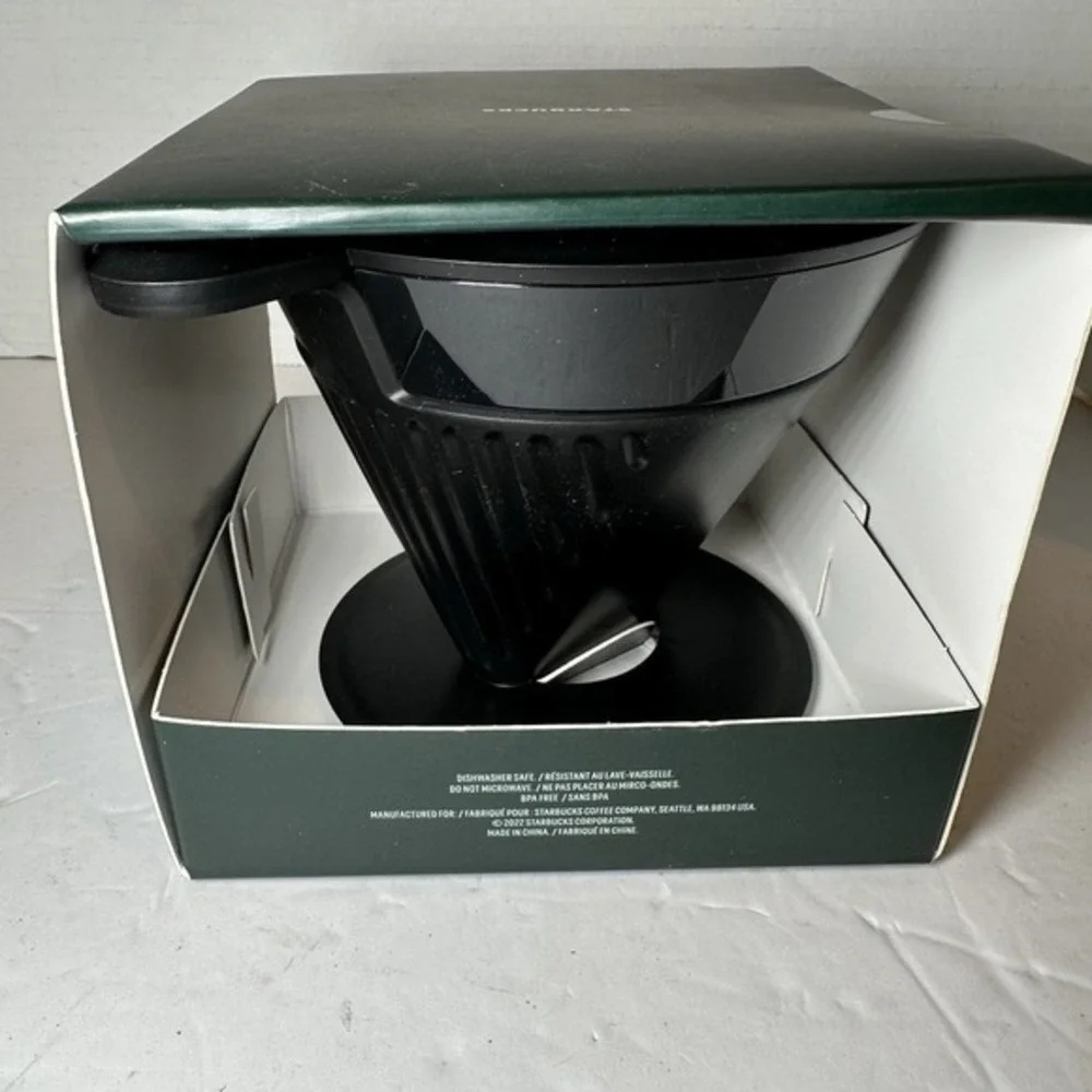 Starbucks‎ Black Pour Over Set Coffee Funnel Brewing Manual Coffee Maker 2022